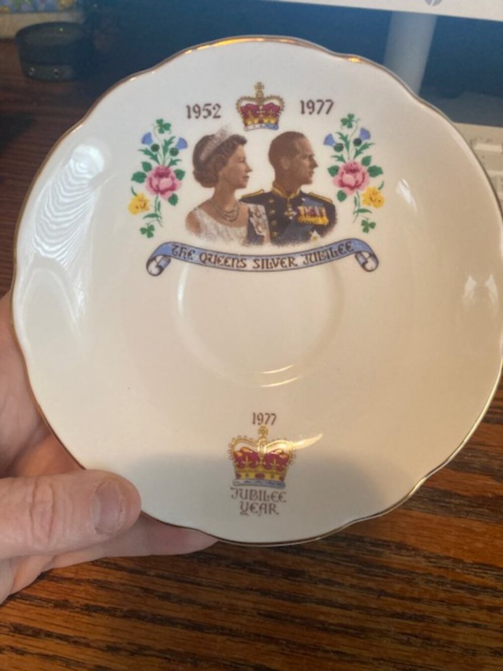 Silver Jubilee Coffee Cup Underplate (no mug)